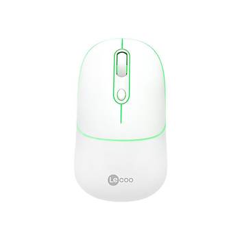 Leco Lenovo WS211 Çift Modlu Bluetooth + Wireless Şarjlı Mouse Beyaz