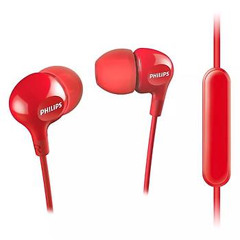 Philips SHE3555RD Krmz Mikrofonlu Kulak i Kulaklk