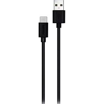 Philips Dlc3541a00 1.2m Usba To Type-c Hzl arj Ve Data Kablosu Siy