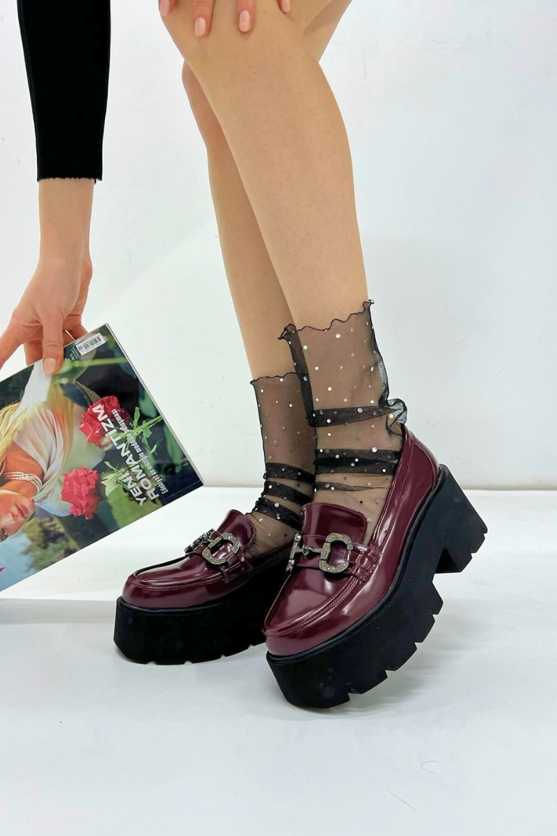 Borda Mat Rugan Tokalı Loafer P9060