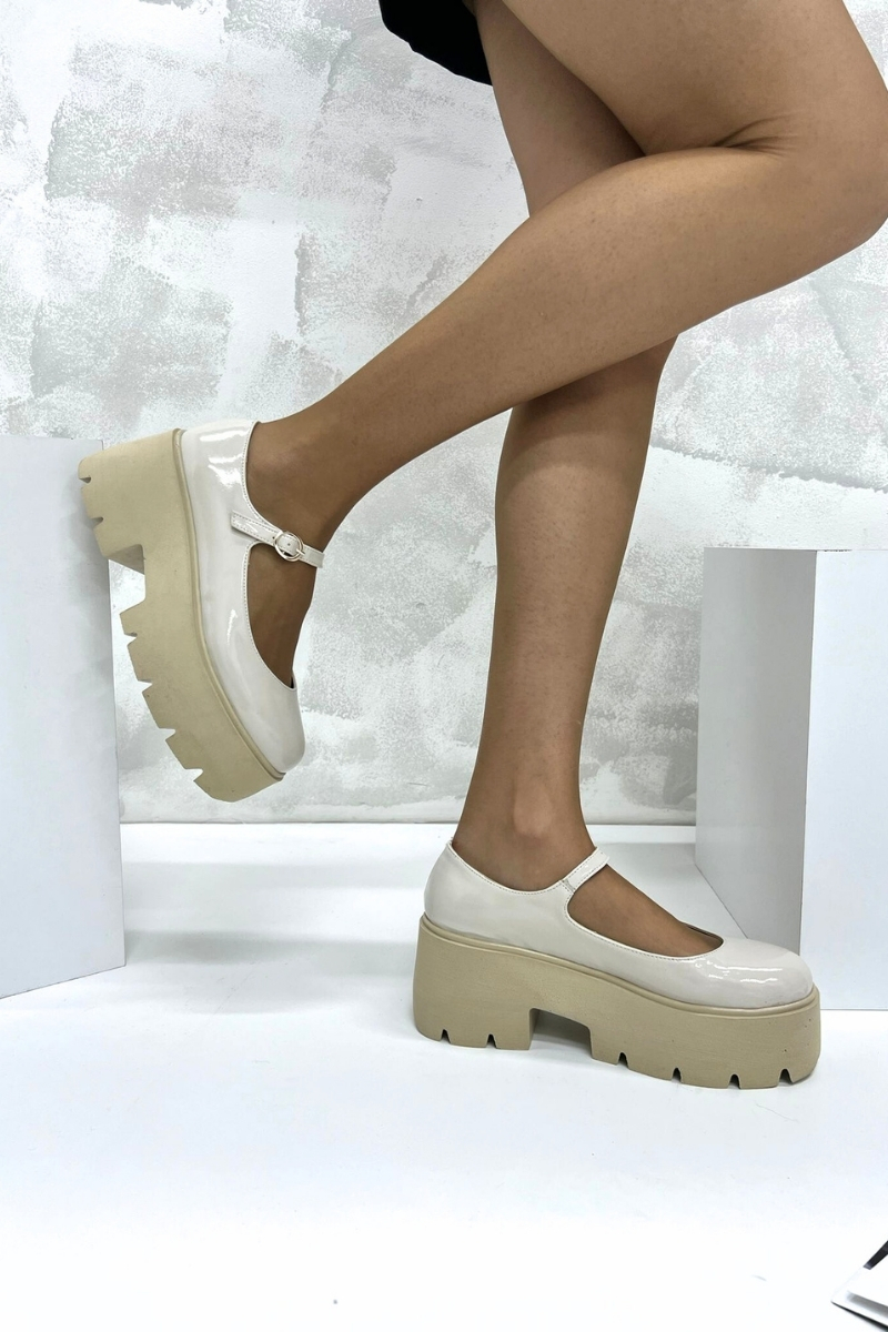 Bej Rugan Kadın Loafer P9083