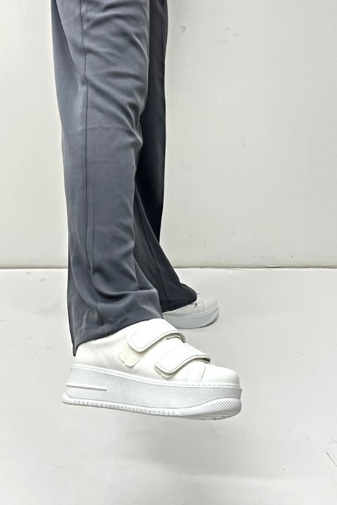 Beyaz Cırtlı Sneaker İZ002