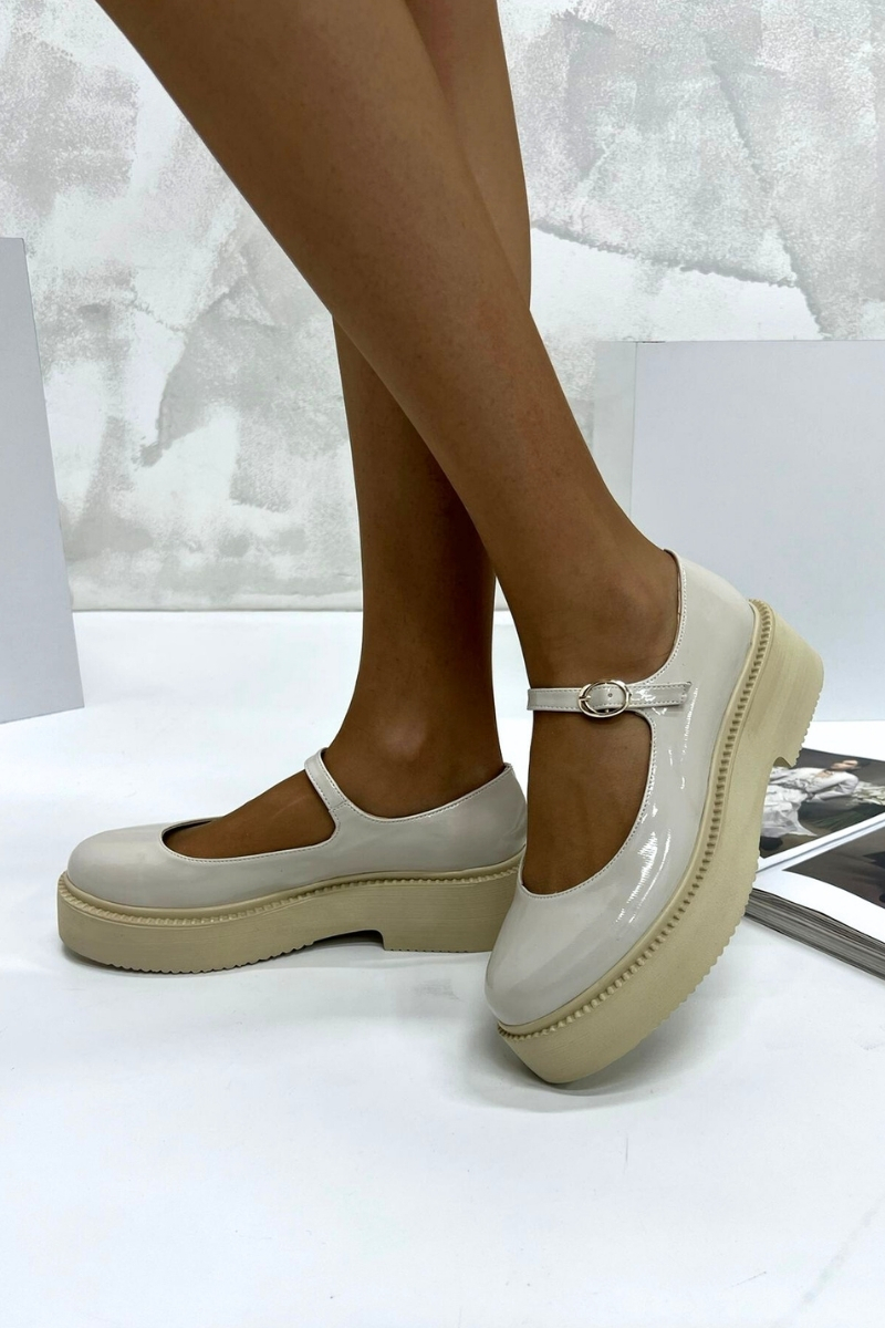 Bej Rugan Kadın Loafer P9063