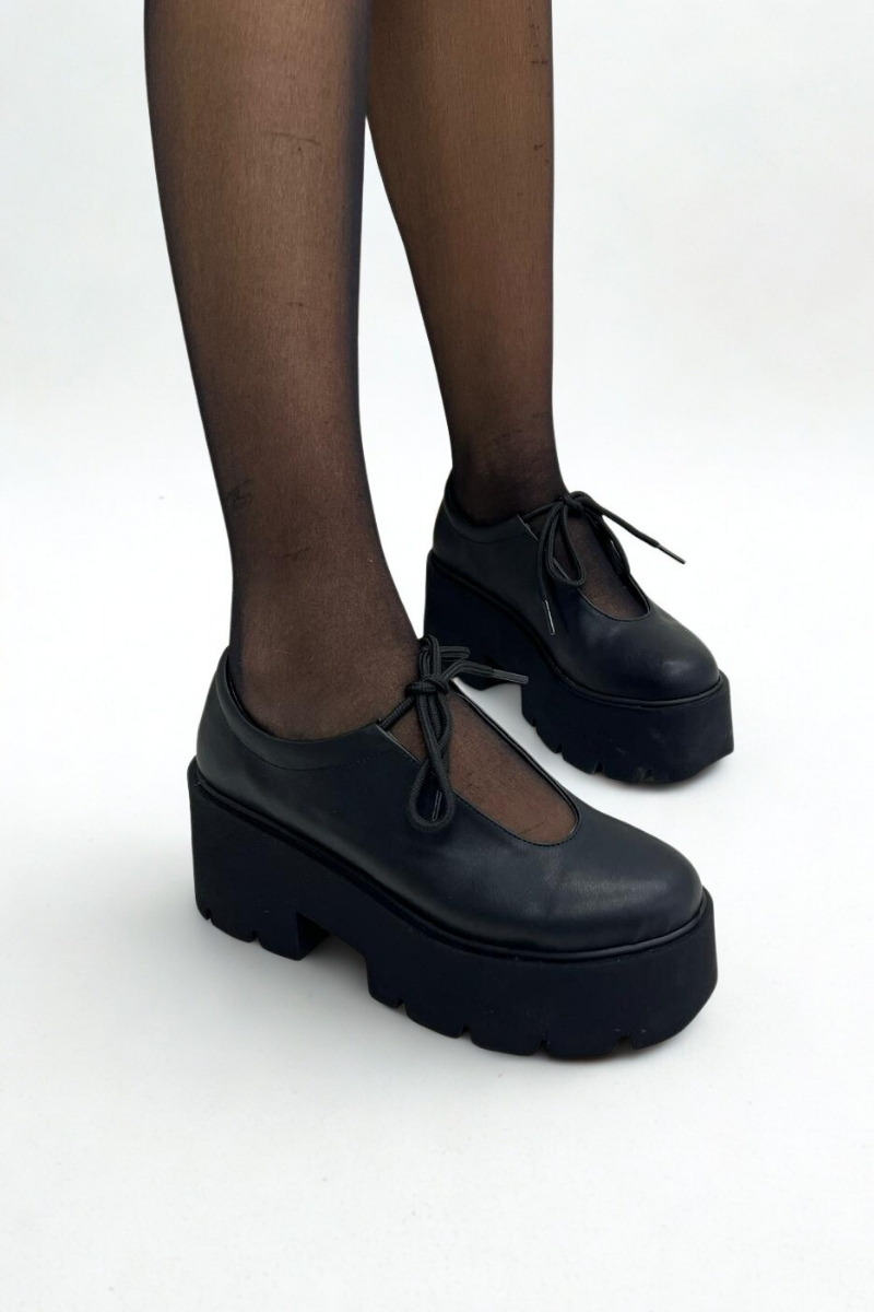 Siyah Cilt Kadın Loafer P9067