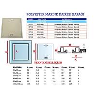 Beton Aamas Polyester Makine Dairesi  Kapa 60 X 60 cm