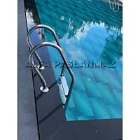 Mixta Tip Havuz Merdiveni AISI 304 Kalite (3 basamak)    (Özel Ankrajı, Merdiven Takozu ve Bağlantı Civatalarıyla Komple)
