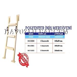 Polyester Makine Dairesi �ni� Merdiveni 4 Basamakl�