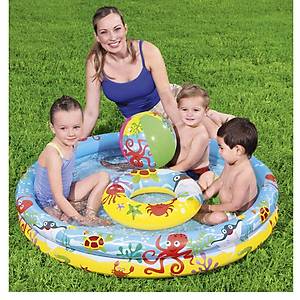 Bestway Desenli 2 Halkal� �ocuk Havuz  Seti122 x 20 Cm