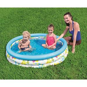 Bestway  3 Halkal� Okyanus Desenli Havuz (122 x 25 cm)