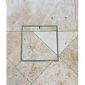 Havuz Makine Daire Kapa�� Paslanmaz �elik 3 mm �zeri Mermer Uygulanabilir 1000x1000 mm