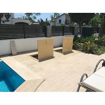 Mermer �st� Polyester Makine Dairesi Kapa�� 60X60