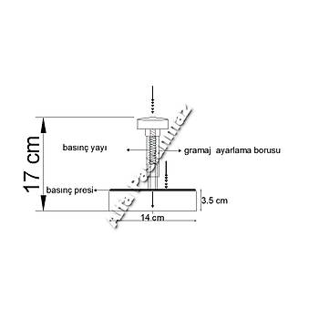 Hamburger K�fte Kal�b� 140 mm �ap ( �MALAT�I )  (Y�zde Y�z Ger�ek Paslanmaz) 5 YIL Garantili !!