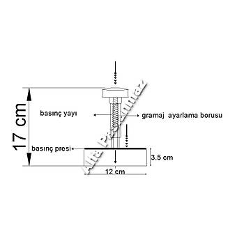 Hamburger K�fte Kal�b� 120 mm �ap ( �MALAT�I ) (Y�zde Y�z Ger�ek Paslanmaz) 5 YIL Garantili !!
