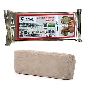 500 Gr, Kil Hamuru, Beyaz Renk, Modelleme �amuru, Seramik, Do�al Kil, Hava ile Kurur
