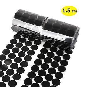 Yuvarlak C�rt Bant,  �ap: 1,5 cm, Siyah, Yap��kanl�, Para Para, Di�i-Erkek Tak�m, C�rt C�rtl� Bant