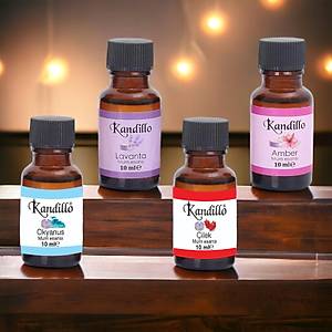 Pop�ler Mum Esans�, 4 l� Set, (�ilek, Amber, Lavanta, Okyanus) Jel Mum Kokusu, Buhurdanl�k