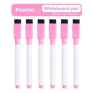 M�knat�sl� Tahta Kalemi, Silinebilir, Ak�ll� Beyaz Tahta Kalemi, Pembe Renk