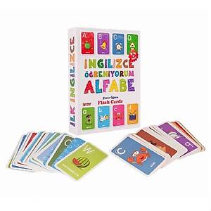 �lk �ngilizce, �ngilizce ��reniyorum, Alfabe Zeka Kart�, E�itici Kartlar, Flash Cards