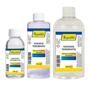 Kokusuz Terebentin, 100-250-500 ml, Ya�l� Boya �nceltici, Temizleyici, Oil Paint Thinner