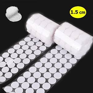 Yuvarlak C�rt Bant,  �ap: 1,5 cm, Beyaz, Yap��kanl�, Para Para, Di�i-Erkek Tak�m, C�rt C�rtl� Bant