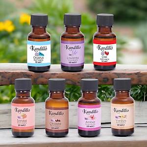 Pop�ler Mum Esans�, 7 li Set, (�ilek,Okyanus,Amber, �ikolata, Lavanta, Sandal, Vanilya), Jel Mum Kokusu