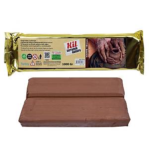 1000 Gr, Kil Hamuru, Kahverengi, Modelleme �amuru, Seramik, Do�al Kil, Hava ile Kurur
