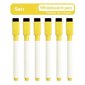 M�knat�sl� Tahta Kalemi, Silinebilir, Ak�ll� Beyaz Tahta Kalemi, Sar� Renk