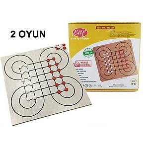 Surakarta ve D�men, 2 Oyun 1 Arada, Ah�ap Strateji ve Zeka Oyunu