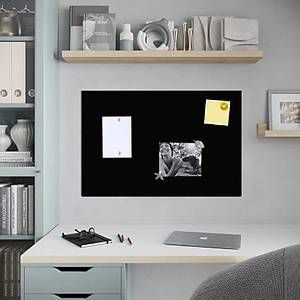 M�knat�sl� Siyah Pano, Dekoratif, Magnet Panosu, 50x70 cm, Metal Pano