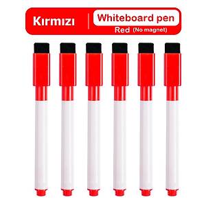 M�knat�sl� Tahta Kalemi, Silinebilir, Ak�ll� Beyaz Tahta Kalemi, K�rm�z� Renk
