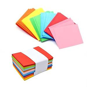 Renkli Zarf, 7x9 Cm, Renkli Mini Zarflar, Kar���k Renklerde, Kartvizit Zarf�, 50 Adet