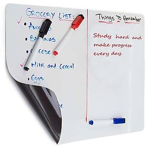 Manyetik Beyaz Yaz� Tahtas�, 35x50 cm, M�knat�sl�, Silinebilir Yaz� Panosu + 3 Kalem