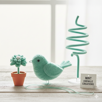 ��nil, T�yl� Tel, Mint Ye�ili Renk, E�itici ��nil Seti, 30 Cm, Renkli Tel, 25 Adet, Pelu� �ubuklar