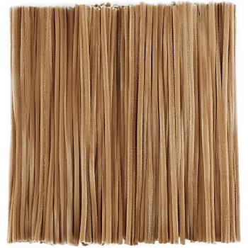 ��nil, T�yl� Tel, Bej Renk, E�itici ��nil Seti, 30 Cm, Renkli Tel, 25 Adet, Pelu� �ubuklar