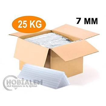 25 Kg nce Silikon, 7 mm, Scak Mum Silikon, effaf Silikon Scak Yaptrc