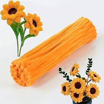 nil, Tyl Tel, Turuncu, Eitici nil Seti, 30 Cm, Renkli Tel, 25 Adet, Pelu ubuklar