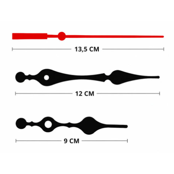 Duvar Saat Mekanizmas�, 22 mm �aft, Ask�l�, Sessiz, Saat Motoru, Metal Akrep, Yelkovan, Saniye