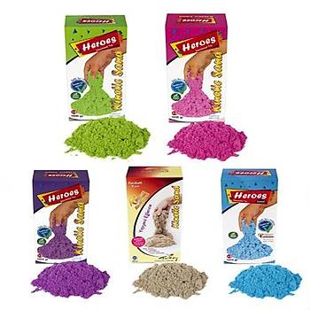 Heroes, Kinetik Kum, 5 Renk 5 Kg, 14 Adet Kalp, Oyun Kumu