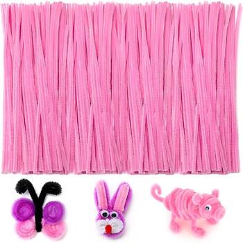 nil, Tyl Tel, Ak Pembe, Eitici nil Seti, 30 Cm, Renkli Tel, 25 Adet, Pelu ubuklar