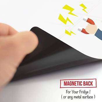 Haftalık Magnet Planlayıcı, 35x50 cm Katlanabilir, Silinebilir, Mıknatıslı Yazı Tahtası + 3 Kalem
