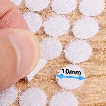 Yuvarlak Crt Bant,  ap: 1 cm, Beyaz, Yapkanl, Para Para, Dii-Erkek Takm, Crt Crtl Bant