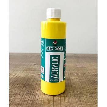 Red Rose, Akrilik Boya, 250 Ml, Ahap, Tuval ve Seramik Boyas,  10 Farkl Renk Seenei