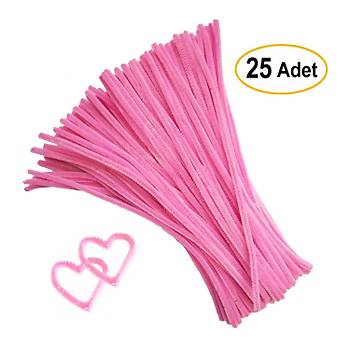 nil, Tyl Tel, Ak Pembe, Eitici nil Seti, 30 Cm, Renkli Tel, 25 Adet, Pelu ubuklar