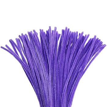 nil, Tyl Tel, Mor Renk, Eitici nil Seti, 30 Cm, Renkli Tel, 25 Adet, Pelu ubuklar