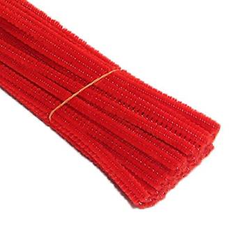 nil, Tyl Tel, Krmz, Eitici nil Seti, 30 Cm, Renkli Tel, 25 Adet, Pelu ubuklar