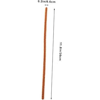 nil, Tyl Tel, Kahverengi, Eitici nil Seti, 30 Cm, Renkli Tel, 25 Adet, Pelu ubuklar