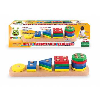 Woodoy, Ahap Bultak, Geometrik ekiller Oyunu, Beli Ahap ekil Bulmaca, Eitici Oyuncak