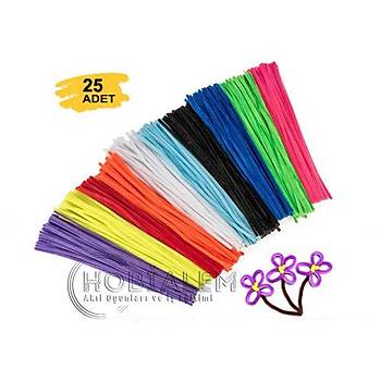 25 Adet, nil, Tyl Tel, Eitici nil Seti, 30 Cm, Renkli Tel, Pelu ubuklar,  Eitimi
