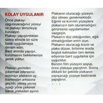 3M Plaka Yaptrma Band, 12 Adet, Otomobil, Motosiklet, Plaka Montaj Bant