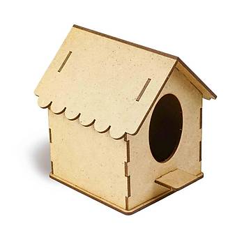 Ahap Maket Ku Evi, Akrilik Boya ve Fra Seti, 3D Maket, Puzzle, Ahap Boyama Seti